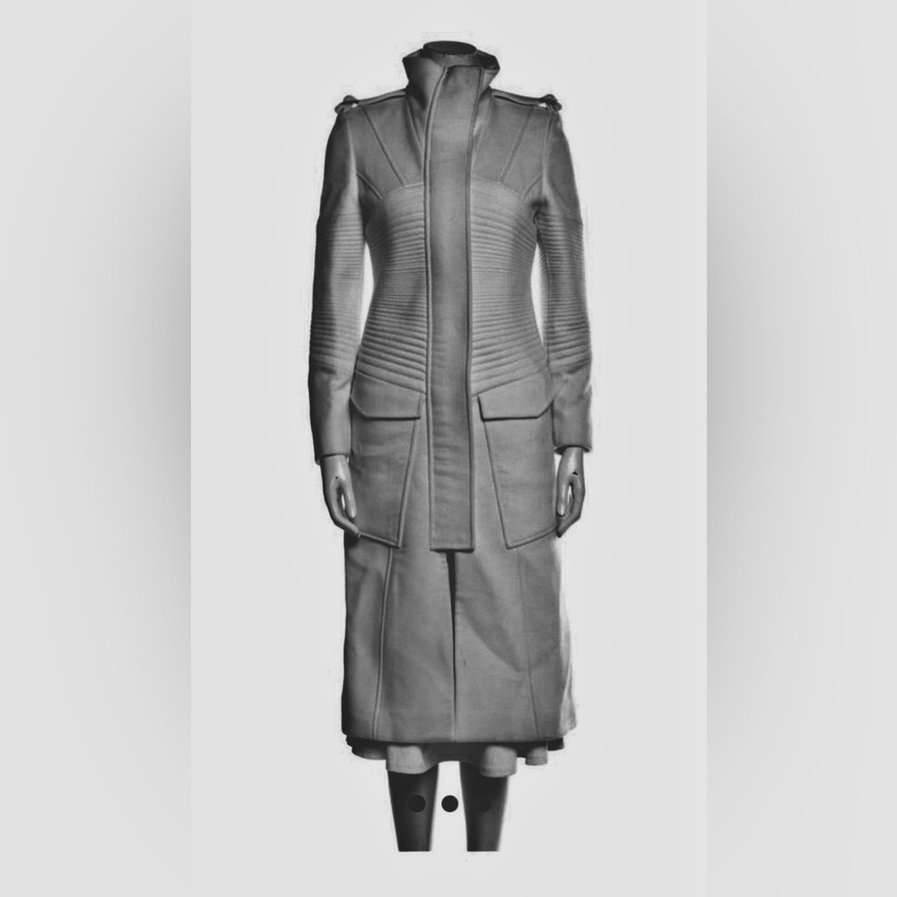 Gucci Tom Ford fw 2003 black cashmere wool coat 44